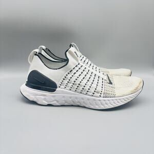 Nike Shoes Mens 11 White Epic Phantom React Flyknit Slip On Running Sneakers